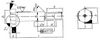 Hexagon fit bolt with long threaded portion, DIN 609, 00