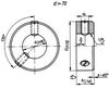 Retaiming ring, heavy type, DIN 705,00