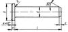 Axes d`articulation avec tete, PN 83002, DIN 1435