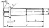 Vis a tete carree a embase cylindrique, DIN 478, 00