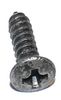 Vis a tole a tete fraise  bombee  a empreinte cruciforme ,a  bout pointu, a bout plat, DIN 7983, ISO 7051,00