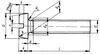 Vis a metaux a tete cylindrique large,fendue, PN 82219, DIN 85, ISO 1580